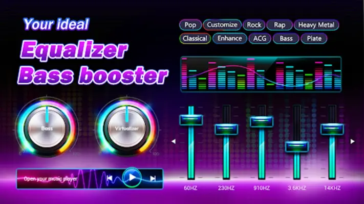 Equalizer Volume Bass Booster android App screenshot 0