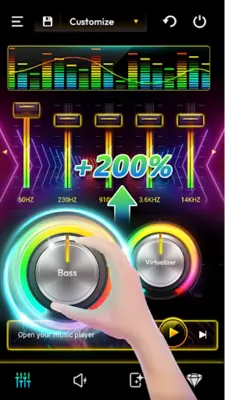 Equalizer Volume Bass Booster android App screenshot 4